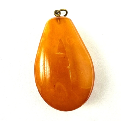 Antique amber pendant