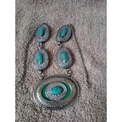 Vintage Asian tribal alpaka necklace