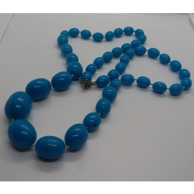 Light blue beaded necklace Light blue beaded necklace