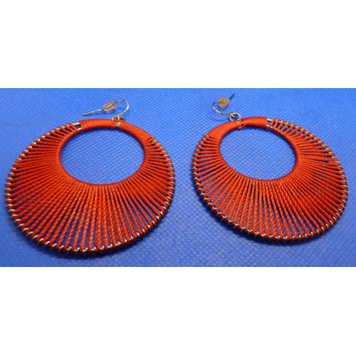 Red thread earrings. Red thread earrings.