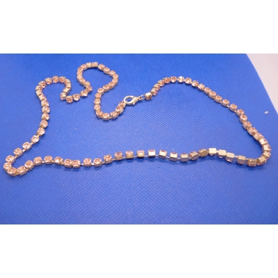 Pink diamante necklace