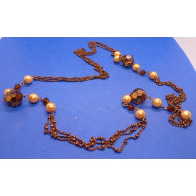 Three strand chain necklace