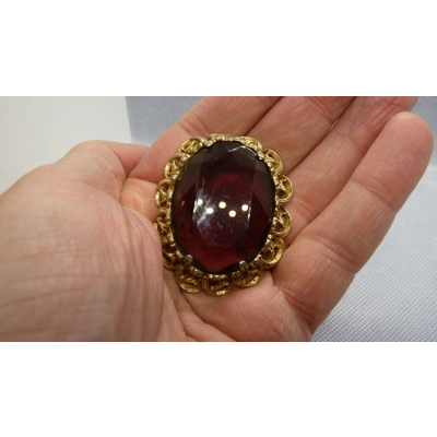 Large plum brooch Large plum brooch