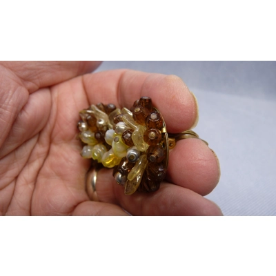 West German clip-on earrings West German clip-on earrings