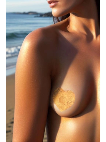 HEART silicone 3d nipple set covers pasties cosplay costume accessories multiple colors