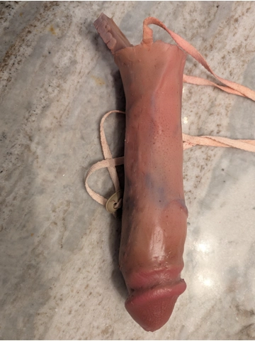 9 inch circumcised FTM extension realistic Transgender Prosthetic Penis Packer film prop movi