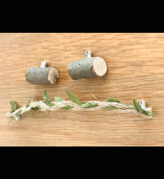 jumping spider magnetic rope bridge and two wooden ledges