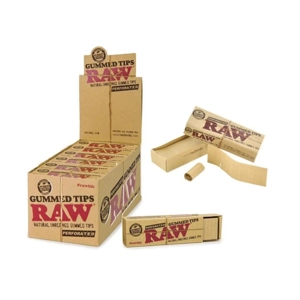 RAW GUMMED TIPS PERFORATED 24CT