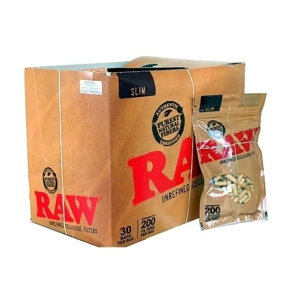 RAW CELLULOSE SLIM FILTERS 30 BAGS /200CT