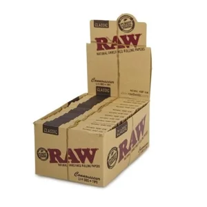 RAW CONNOISSEUR CLASSIC 1 1/4+TIPS 24CT