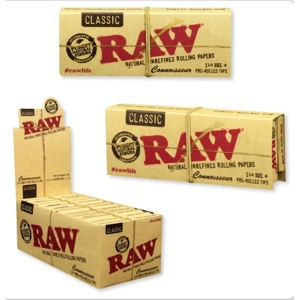 RAW MASTERPIECE 1 1/4+PRE-ROLLED TIPS