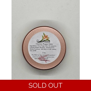Cayenne Pepper Salve - Capsicum annuum - 2 Ounce Tin