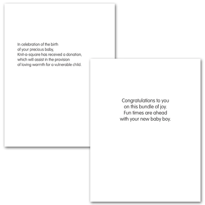 Additional Image for Baby Arrival Card: Boy