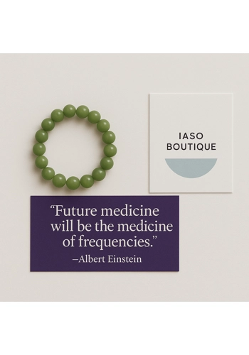 Jade Luck & Protection Imprinted Frequency Beaded Bracelet