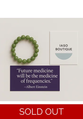 Jade Luck & Protection Imprinted Frequency Beaded Bracelet