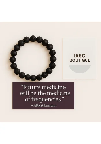 Lava Rock - Resilience Imprinted Frequency Beaded Bracelet