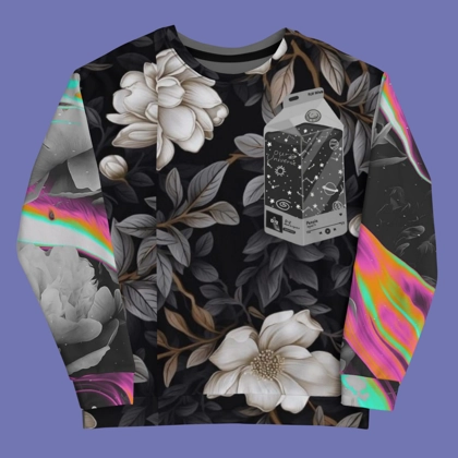 Unisex recycled "lofi sound waves crew" neck sweatshirt