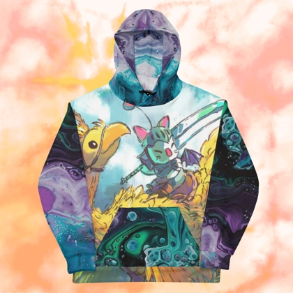 unisex "mogul chocobo knight" hoodie