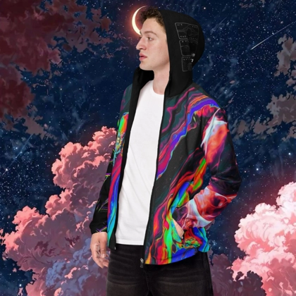 Men's "Yuppy" rave wear windbreaker