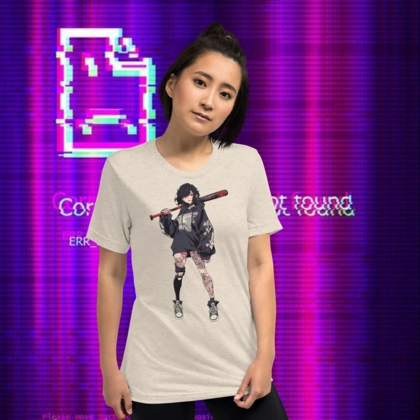unisex tri blend Anime Bad Girl Shirt