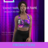 Ail hail Kitten Raver Girl Sports bra