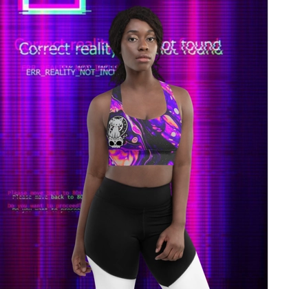 Ail hail Kitten Raver Girl Sports bra