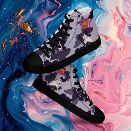"dumdum" women's anime high top canvas shoes