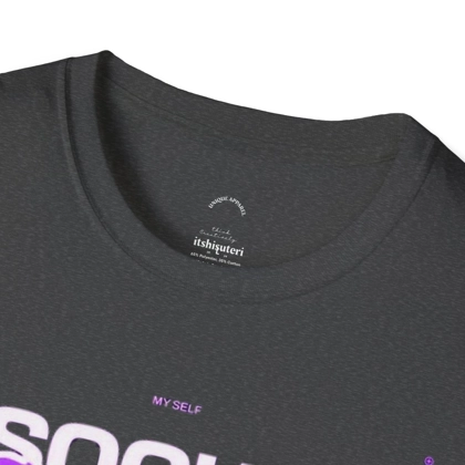 Unisex "Social Introvert" Soft Style Crew Neck T Shirt