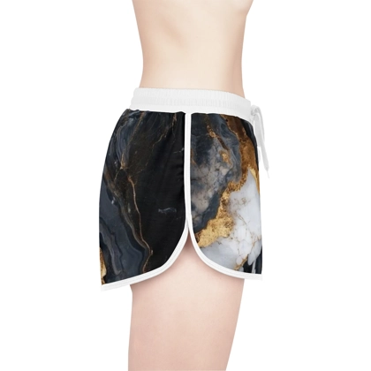 "marbled crystals" Series Women's Relaxed high cut Shorts