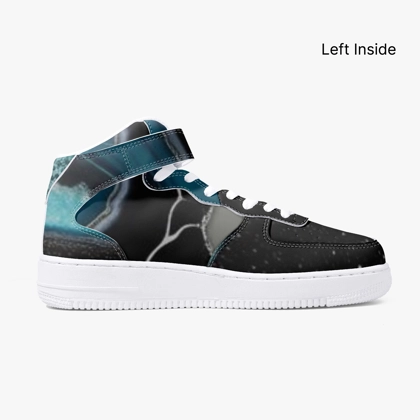 ItsHisuteri co. High Top Faux Leather Shoes