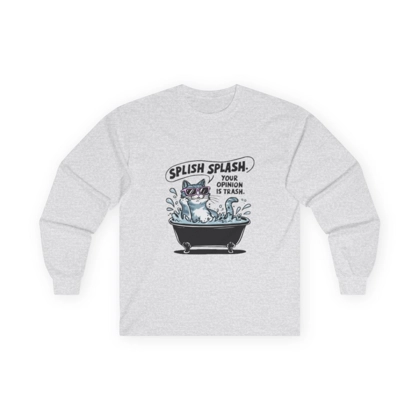"Splish Splash" Graphic Organic Cotton Long Sleeve Shirt.
