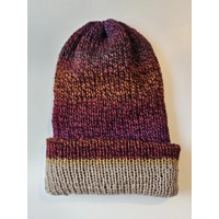 Simple Beanie - rusty / gray / glitter - ✨ On A Budget ✨