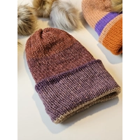 Simple Beanie - Orange, Purple, Cream, Sparkles