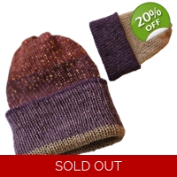 Simple Beanie - Orange, Purple, Cream, Sparkles