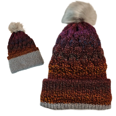 Rusty Bubble Beanie with pompom Rusty Bubble Beanie with pompom