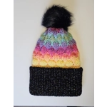 Pompom Beanie - Double Layer - Shiny Brim