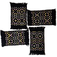 Handwoven Coasters – Medium Rectangle - Set of 4