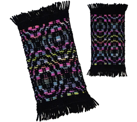Handwoven Coasters – Medium Rectangle - Set of 4