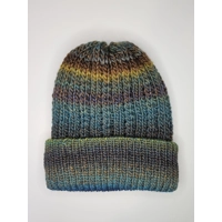 Simple Ribbed Beanie Green Blue Yellow Brown
