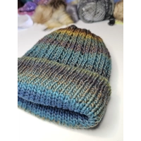 Simple Ribbed Beanie Green Blue Yellow Brown