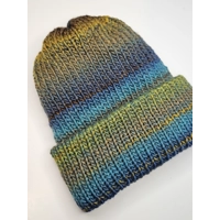 Simple Ribbed Beanie Green Blue Yellow Brown