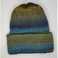 Simple Ribbed Beanie Green Blue Yellow Brown