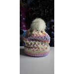Pompom Beanie Double Layer Lightweight