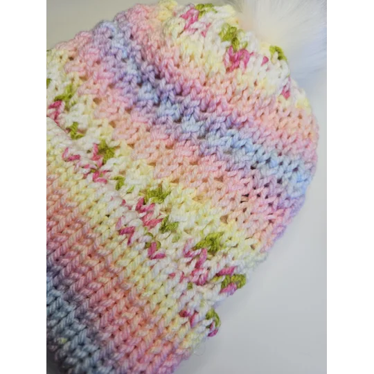 Pompom Beanie Double Layer Lightweight