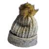 Pompom Beanie Double Layer Ribbed