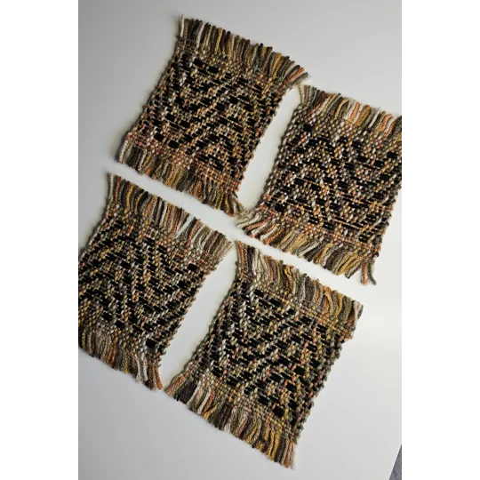Handwoven Coasters - small - set of 4
