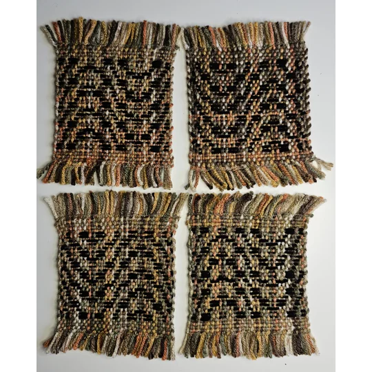 Handwoven Coasters - small - set of 4
