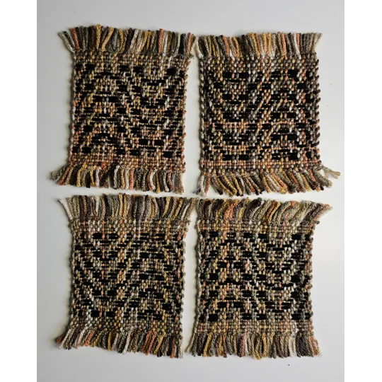 Handwoven Coasters - small - set of 4