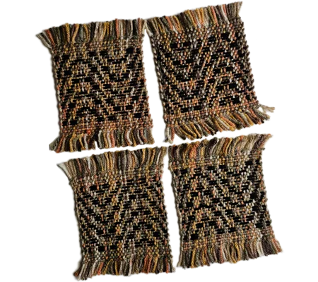 Handwoven Coasters - small - set of 4