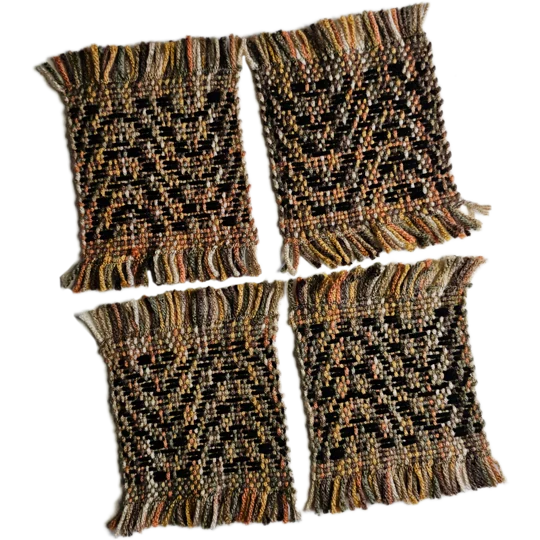 Handwoven Coasters - small - set of 4